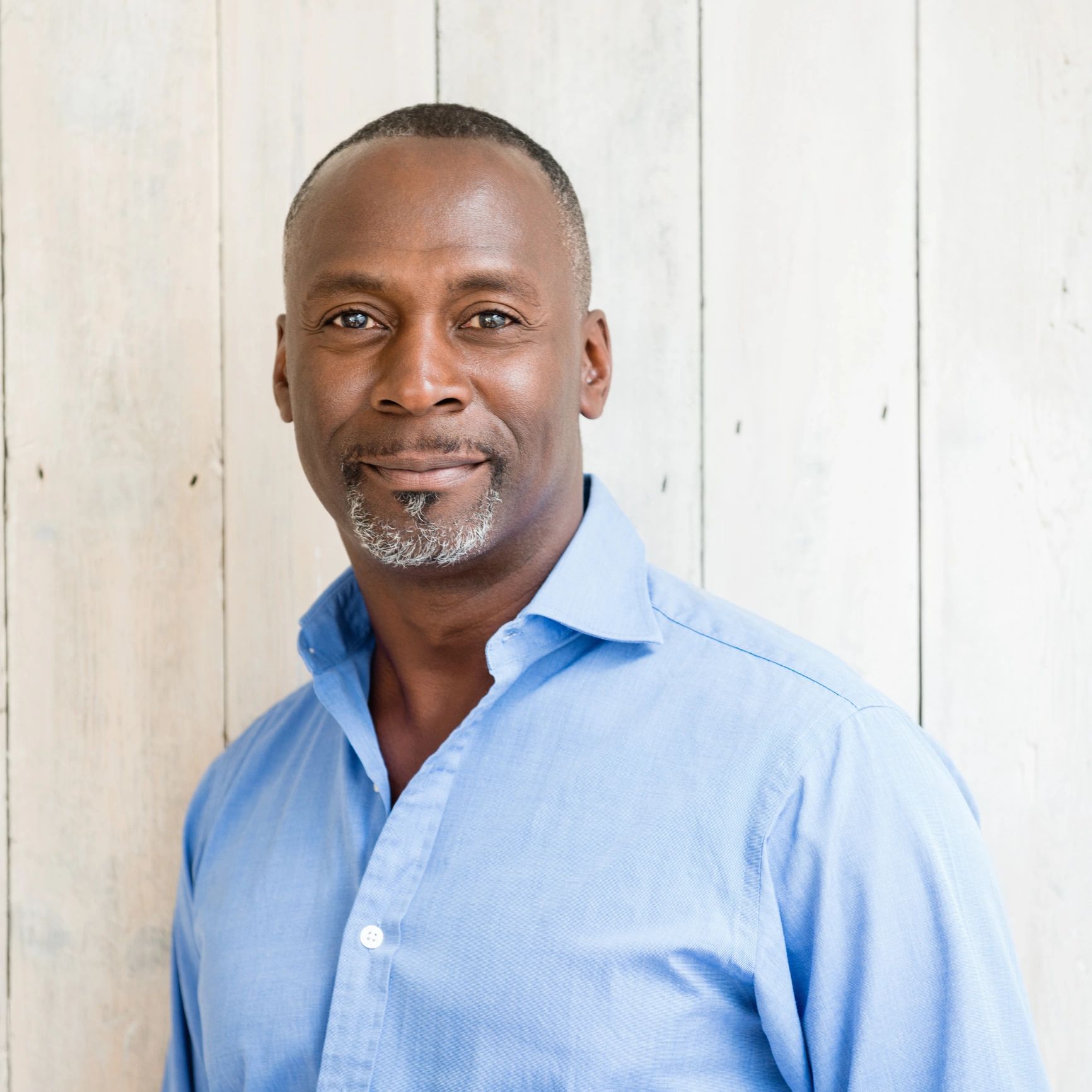 Portrait of satisfied client David